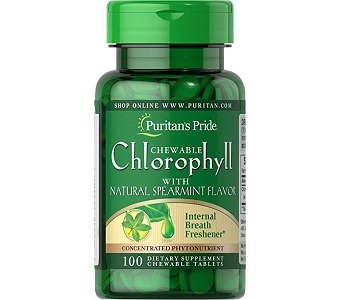 Puritan's Pride Chewable Chlorophyll Review - For Bad Breath And Body Odor