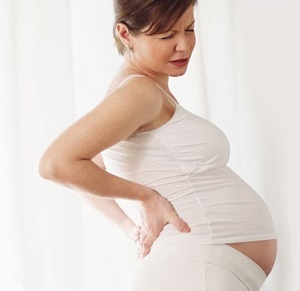 Pregnant Woman Suffering Hemorrhoids