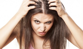 Woman Experiencing Pattern Baldness