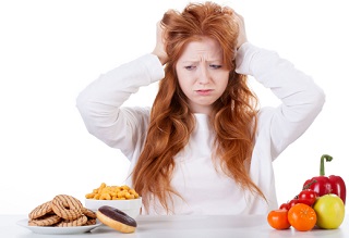 Stress Woman Experiencing Emotional Eating